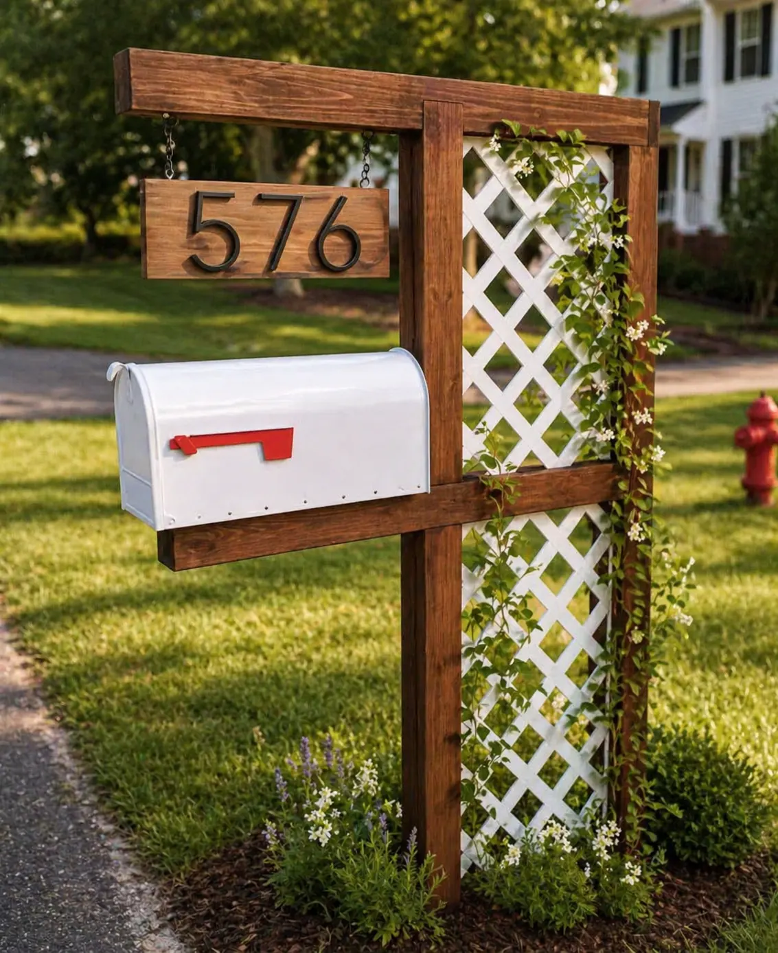 The Arborist mailbox design with warm material tones
